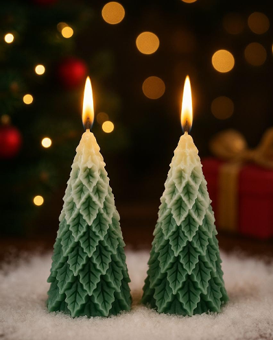 Christmas Tree Scented Candle Set of 2