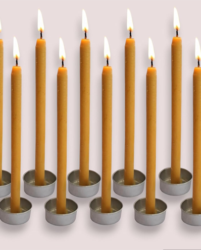 Beeswax Prayer Pillar Handmade Candles