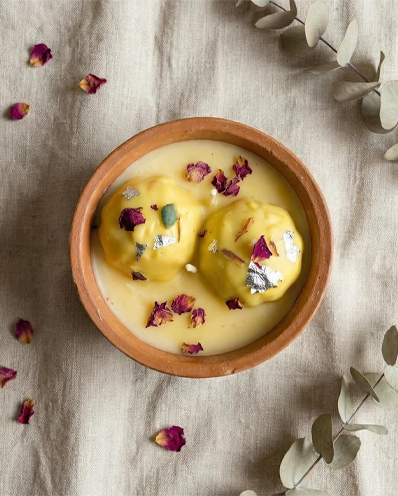Handcrafted Rasmalai Terracotta Candle | Dessert-Inspired Soy Coconut Wax Candle