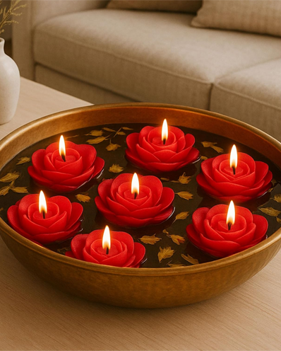 Wax Scented Floating Candles For Home Decor