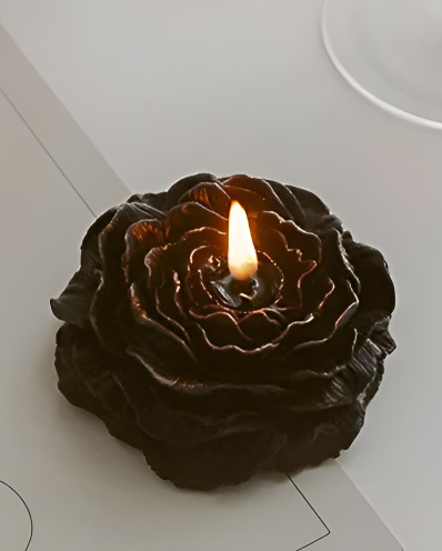 Peony Flower and Vanilla Solid Regular Floating Candles