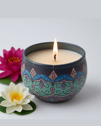 White Jar Candle